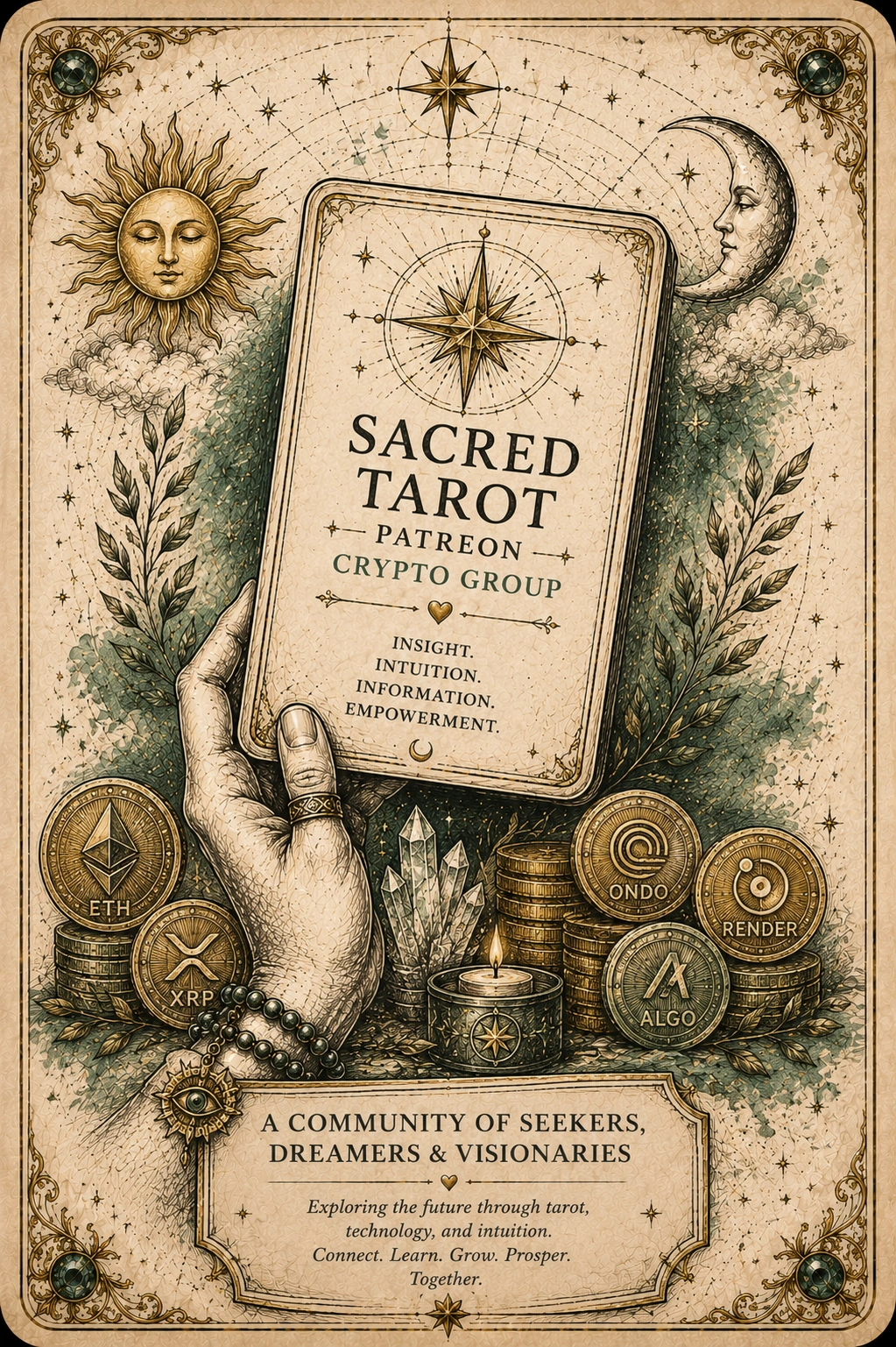 Sacred Tarot Patreon — Crypto Psychic
