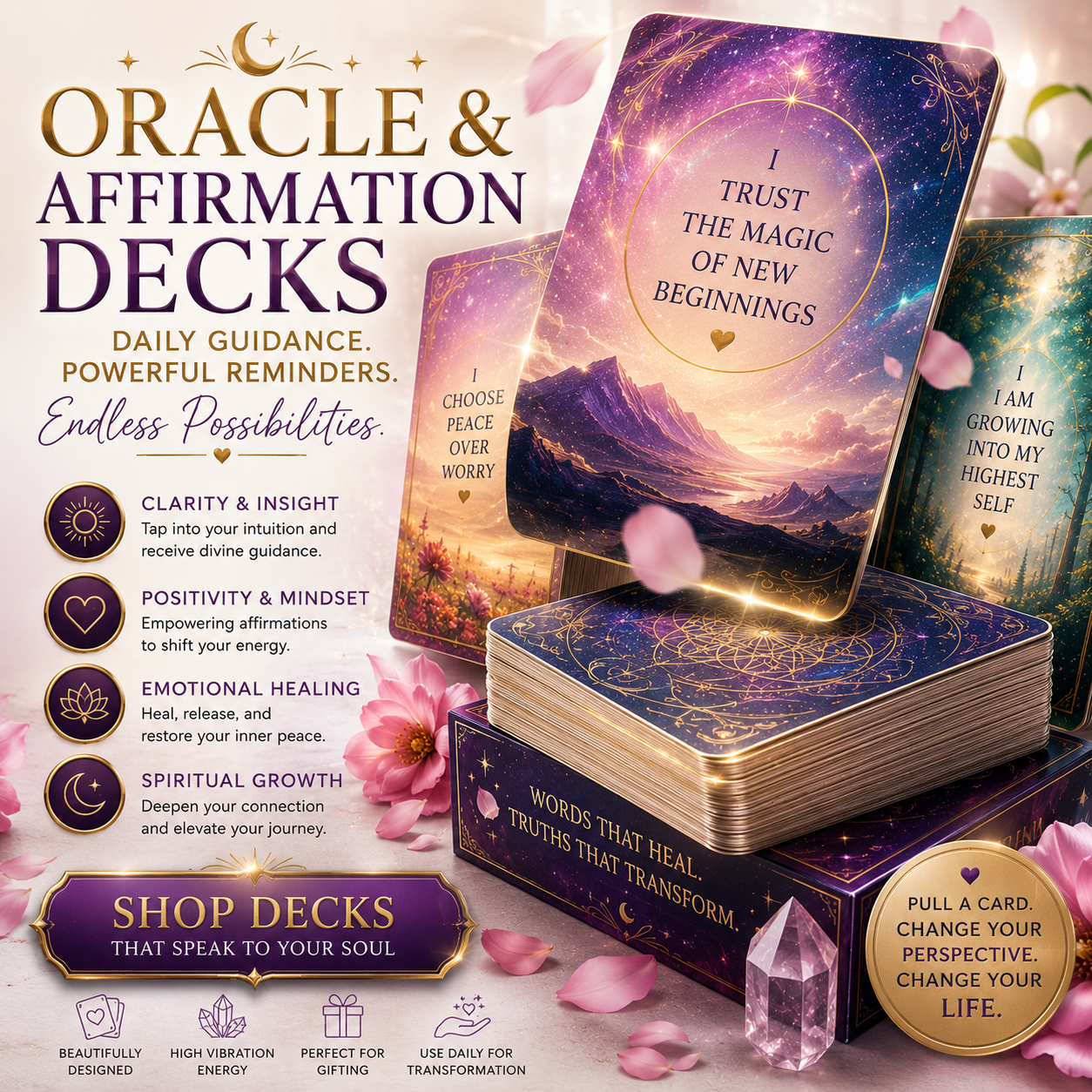 Oracle & Affirmation Card Decks on Amazon
