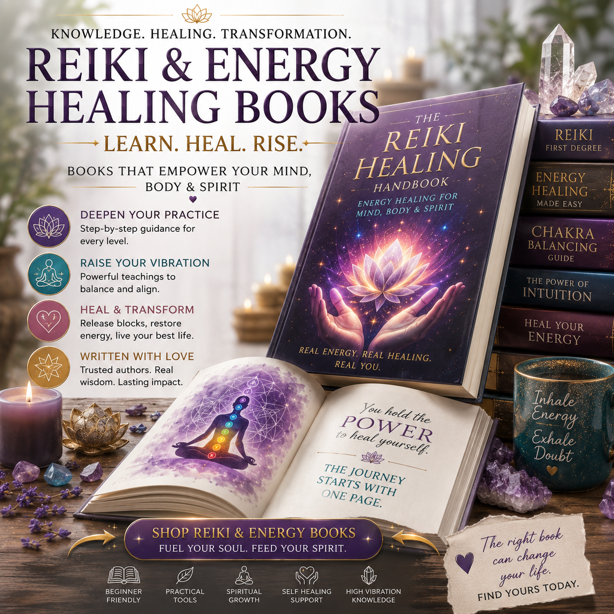 Reiki & Energy Healing Books on Amazon